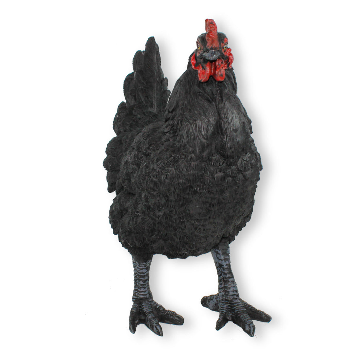 Gartendeko Huhn Figur Schwarz 35cm stehend Deko Hühner Deko Hennen