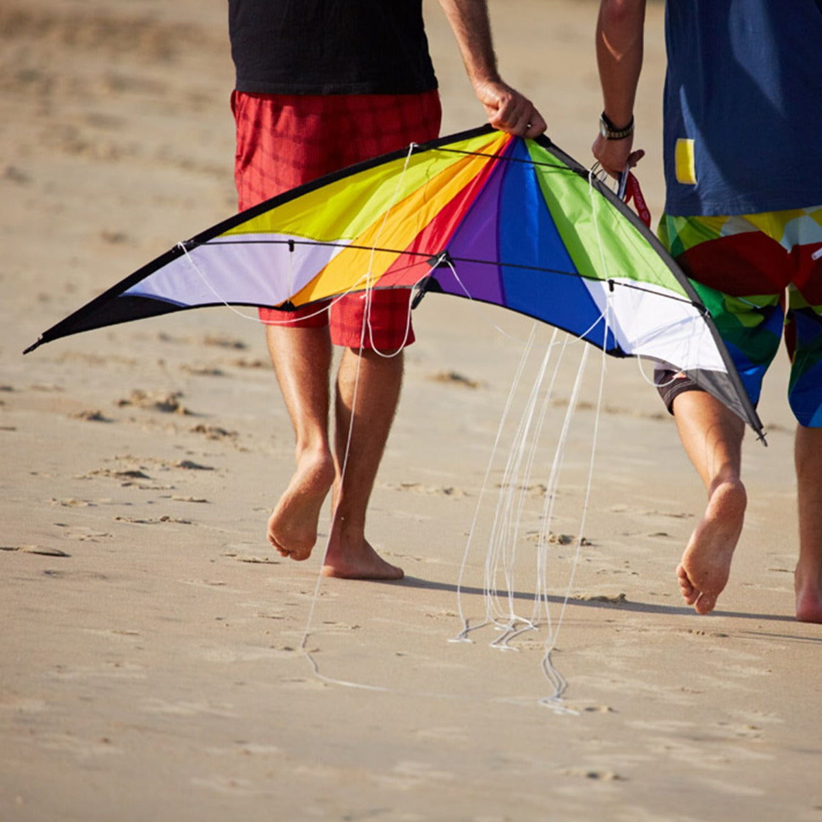 Kinderdrachen Zweileiner Lenkdrachen Beginner HQ Orion Rainbow 140 cm Flugdrache