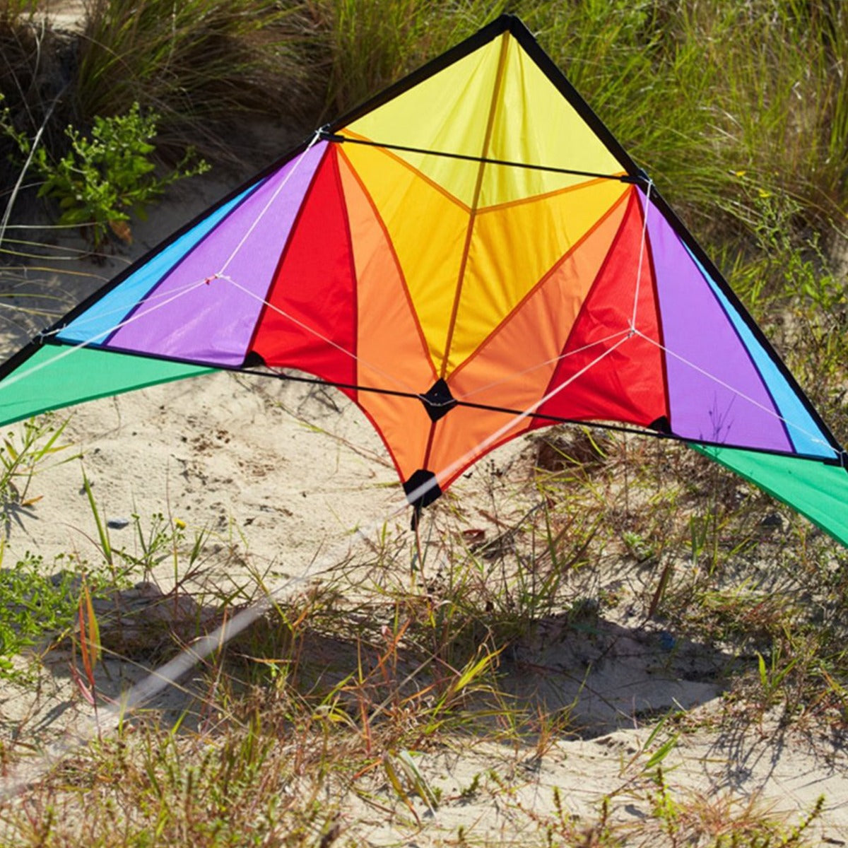 Kinderdrachen Beginner Lenkdrachen HQ Trigger Rainbow Flugdrachen