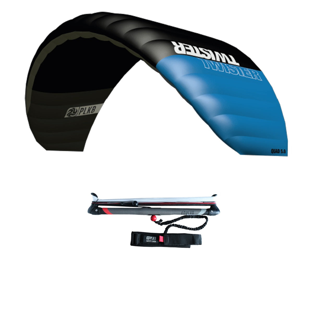 Lenkmatte Peter Lynn Twister 5.0 Vierleiner Drachen Powerkite PLKB Twister 5.0 mit Bar Lenkdrachen Kite