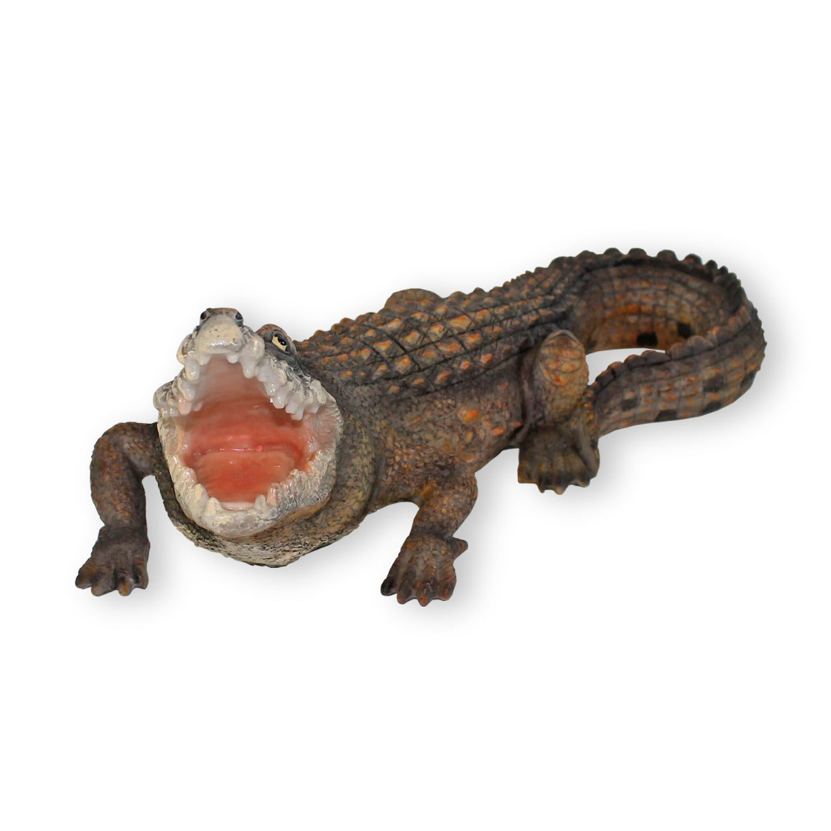Krokodil Figur Tierfigur Tierfigur Reptil Dekofigur Gartenfigur 37cm