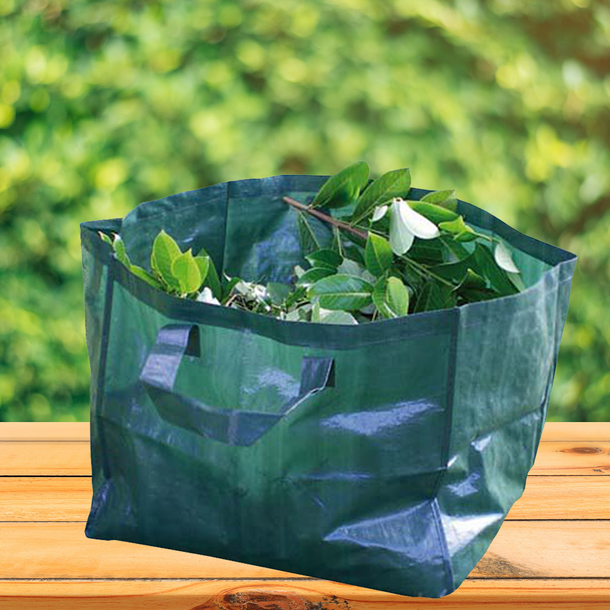 Gartensack Gartenabfallsack 120 Liter PE-Gewebe Abfallsack Laubsack