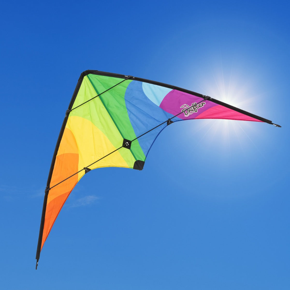 Kinderdrachen Lenkdrachen Drachen HQ Drifter Rainbow 160 cm Flugdrache