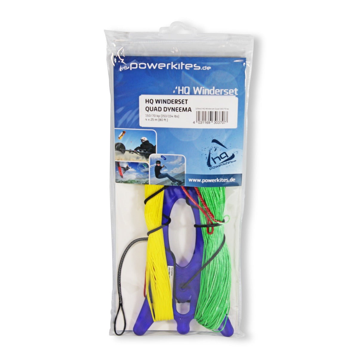 HQ Vierleiner Drachenleine Drachenschnur 160/70 Kp 4 x 25 m für Lenkdrachen