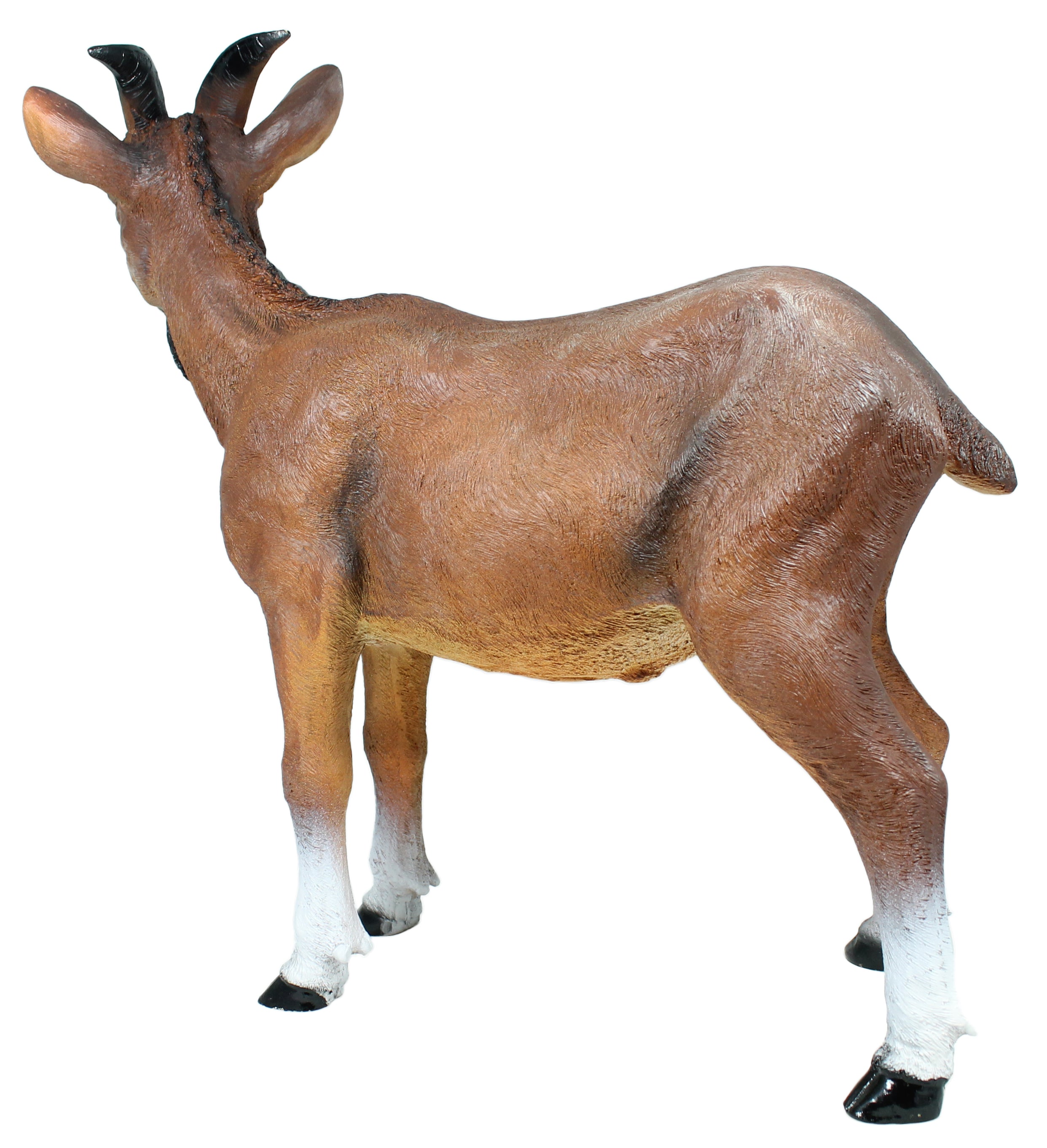 Ziegenbock Figur braun Geißbock Ziege "Bruce" Gartenfigur Tierfigur Dekofigur Gartendekoration