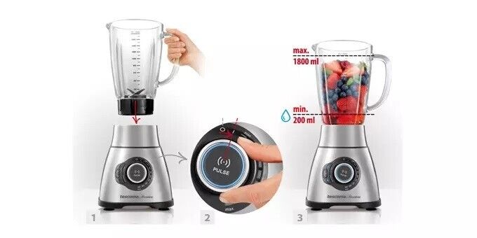 Standmixer Smoothiemaker / Smoothie Mixer Ice Crusher 1,8 Liter 1800 W Tescoma President