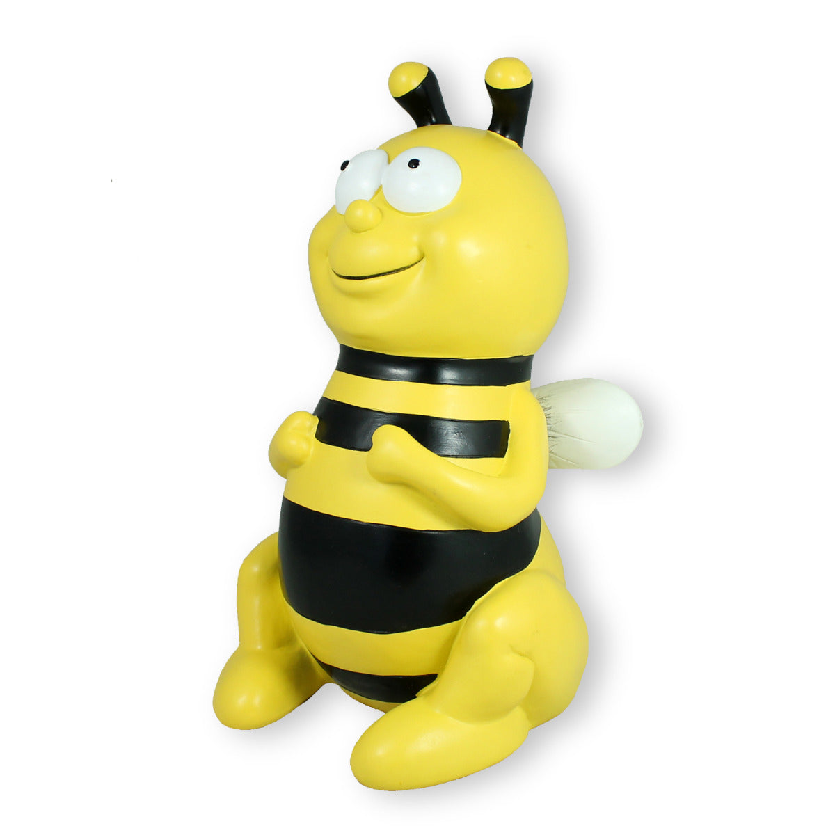 Gartenstecker Biene 35 cm Bienen Figur sitzend Bienen Deko Bienen Gartenfigur