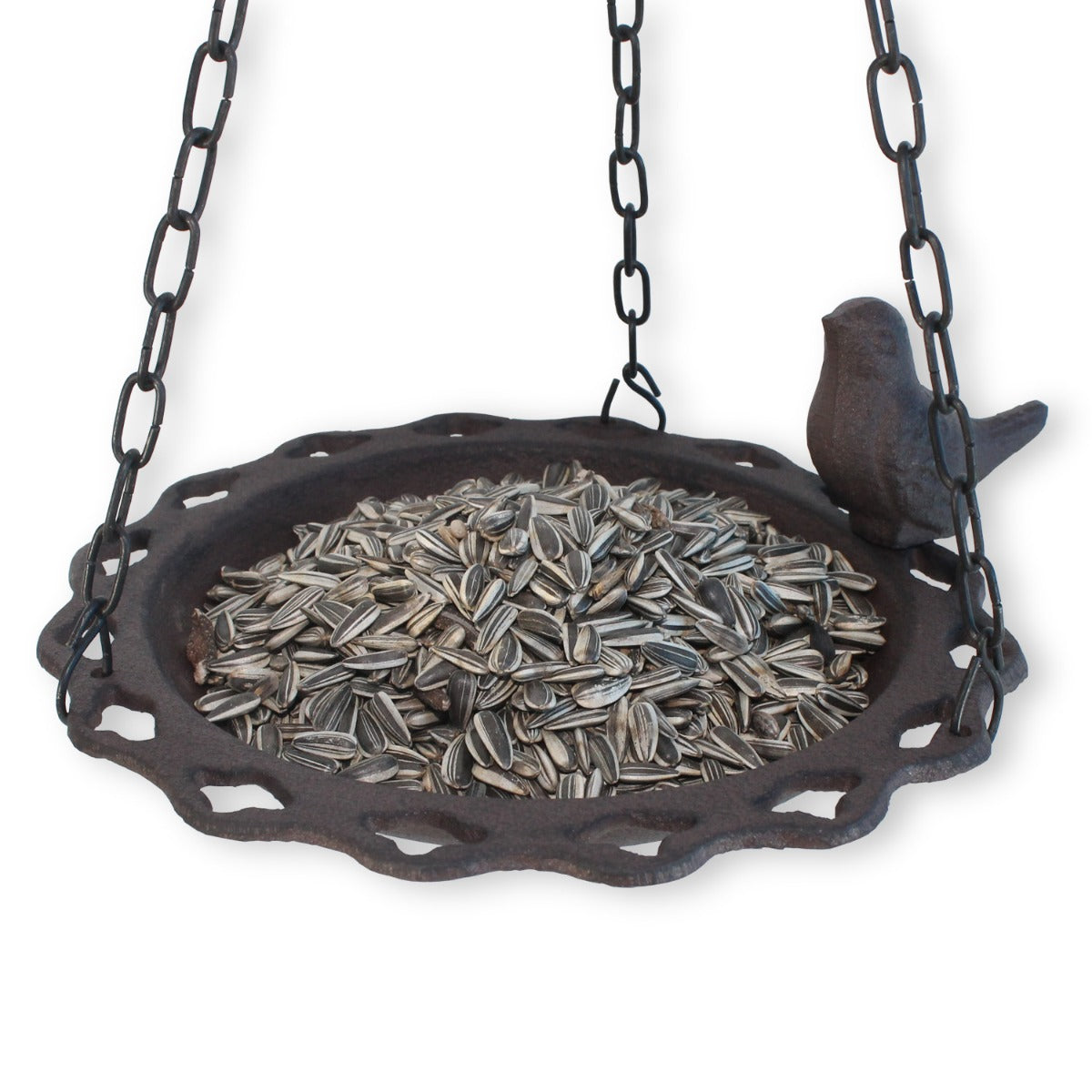 Vogeltränke Gusseisen Vogelbad Garten Vogelbecken hängend