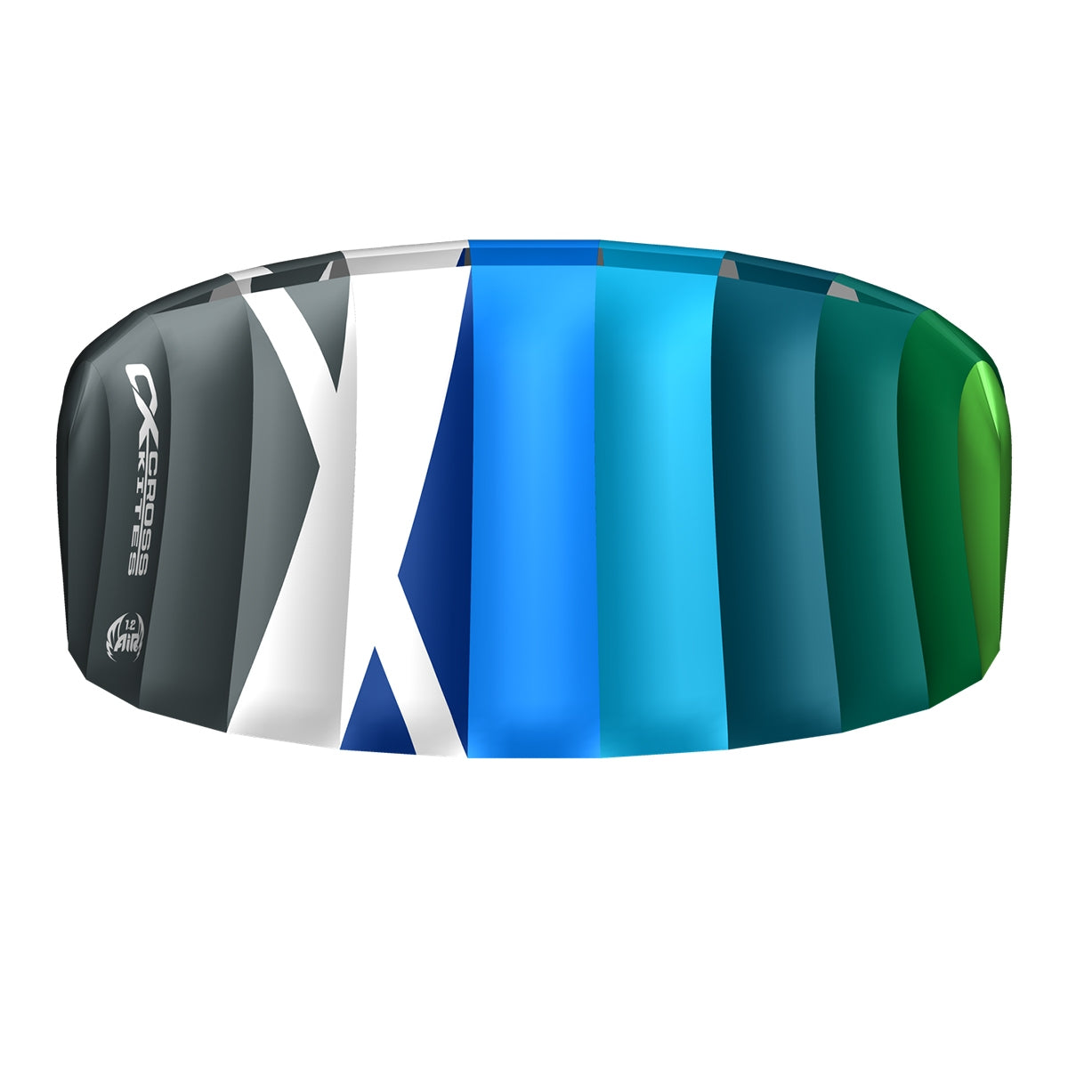 CrossKites Lenkmatte Air 1.2 Blue-Green R2F Allround Lenkdrachen Kite