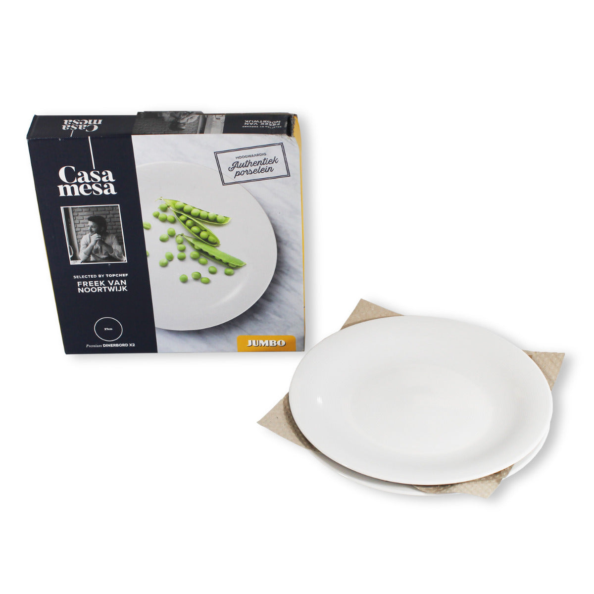 Casa Mesa Speiseteller Porzellan weiß 27 cm Essteller Teller