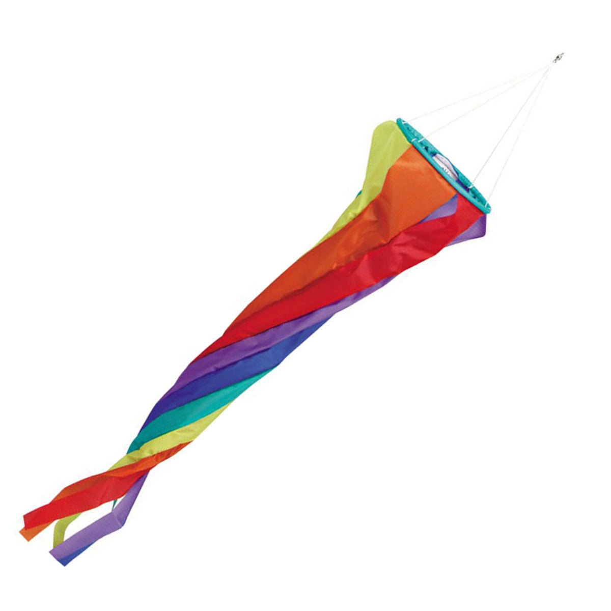Windspiel Turbine HQ Windturbine 60 cm Rainbow Windsack Leinenschmuck Windfahne