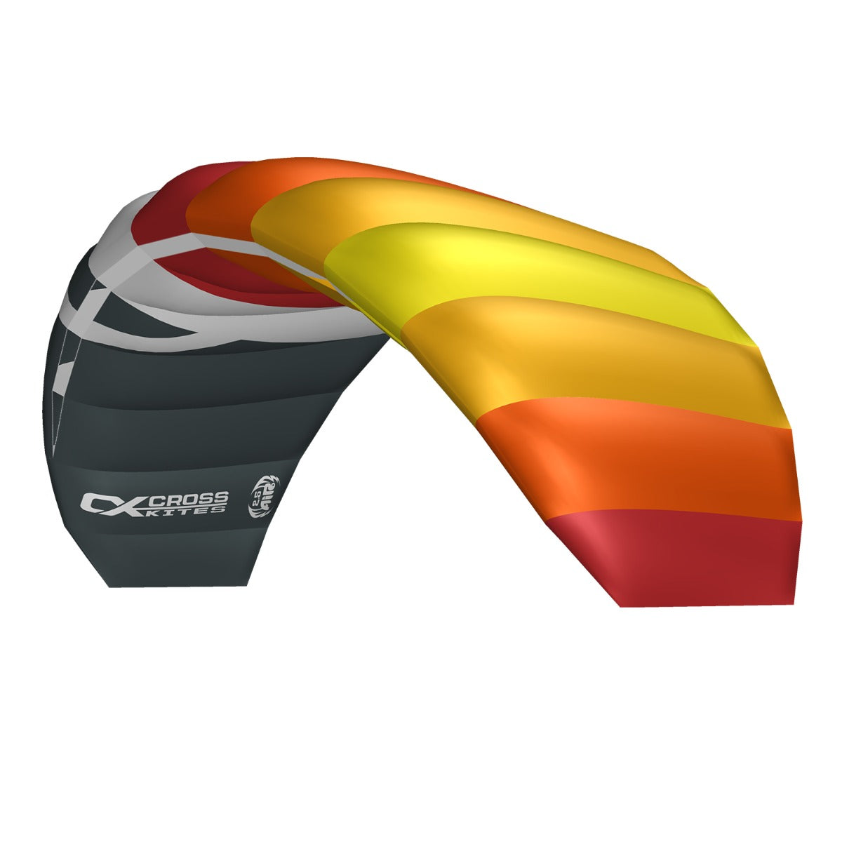 CrossKites Lenkmatte Air 2.5 Red-Yellow R2F Allround Lenkdrachen Kite