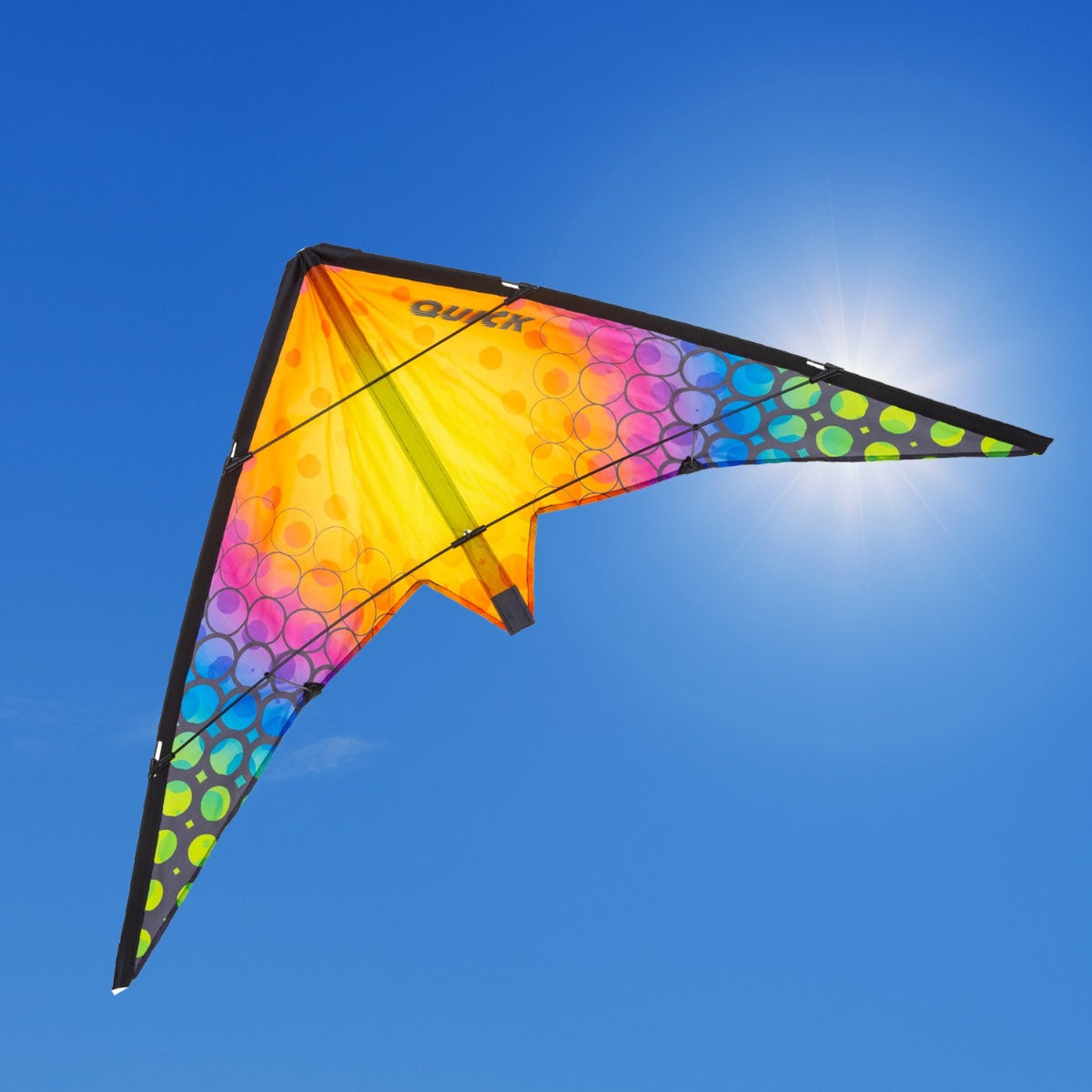 Kinderdrachen Lenkdrachen Drachen HQ Quick Rainbow Bubbles 115 cm Flugdrache