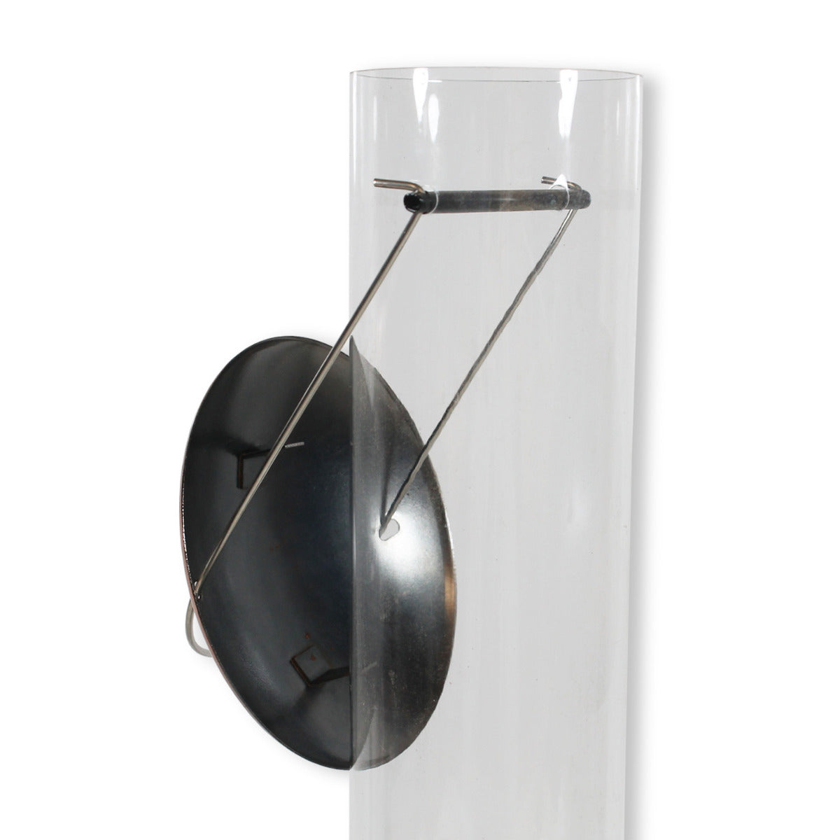 Vogelfutterstation zum hängen Plexiglas Vogelfuttersäule Tower Kupfer Optik Vogelfutter Silo Futtersäule