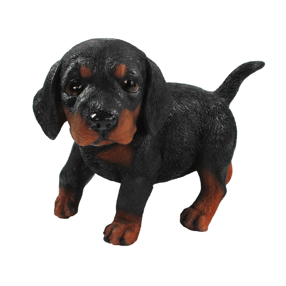 Hunde Figur Dackel Welpe stehend Dackel Figur Hundefigur
