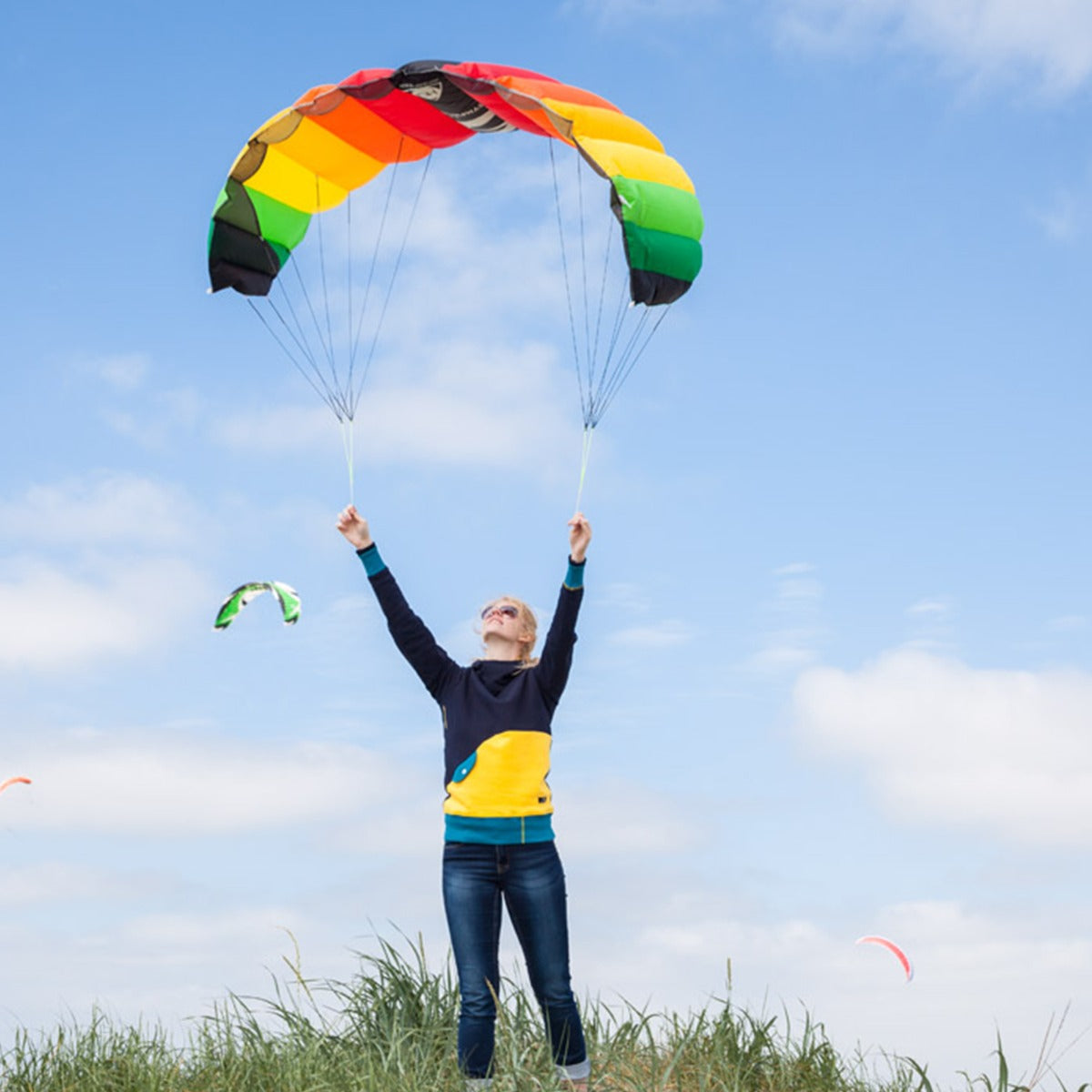 HQ Lenkmatte Symphony Pro 2.2 Rainbow Allround Lenkdrachen Kite Matte