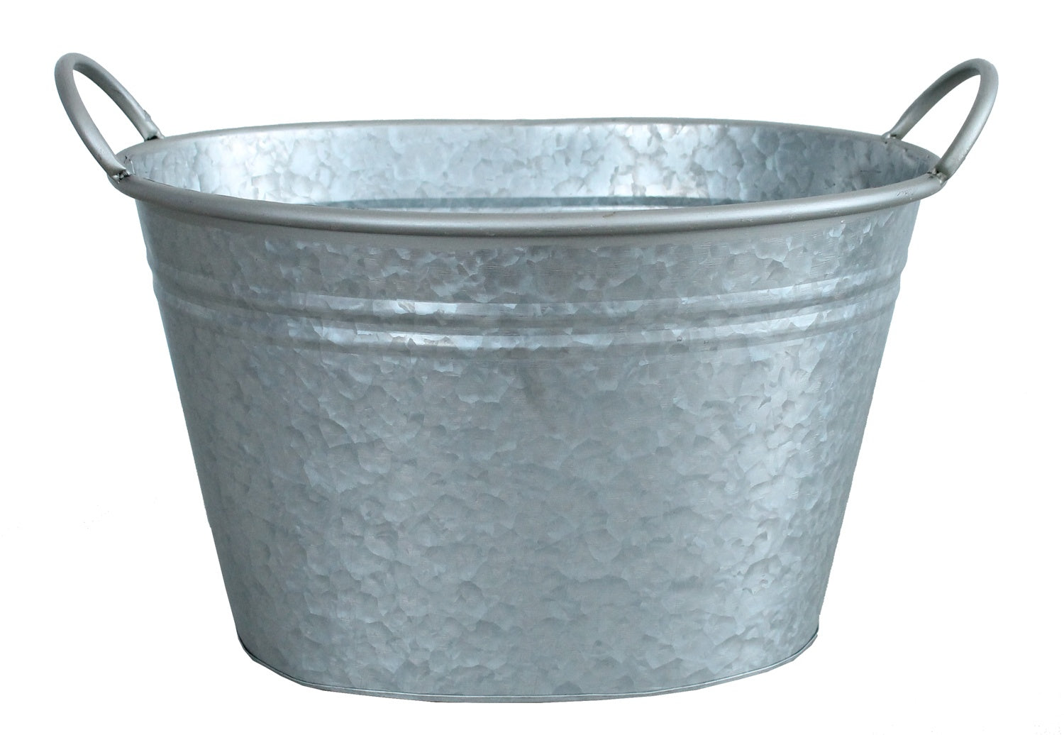 Pflanztopf Pflanzgefäß Zinkwanne 3er Set Silber Blumentopf Pflanzkübel