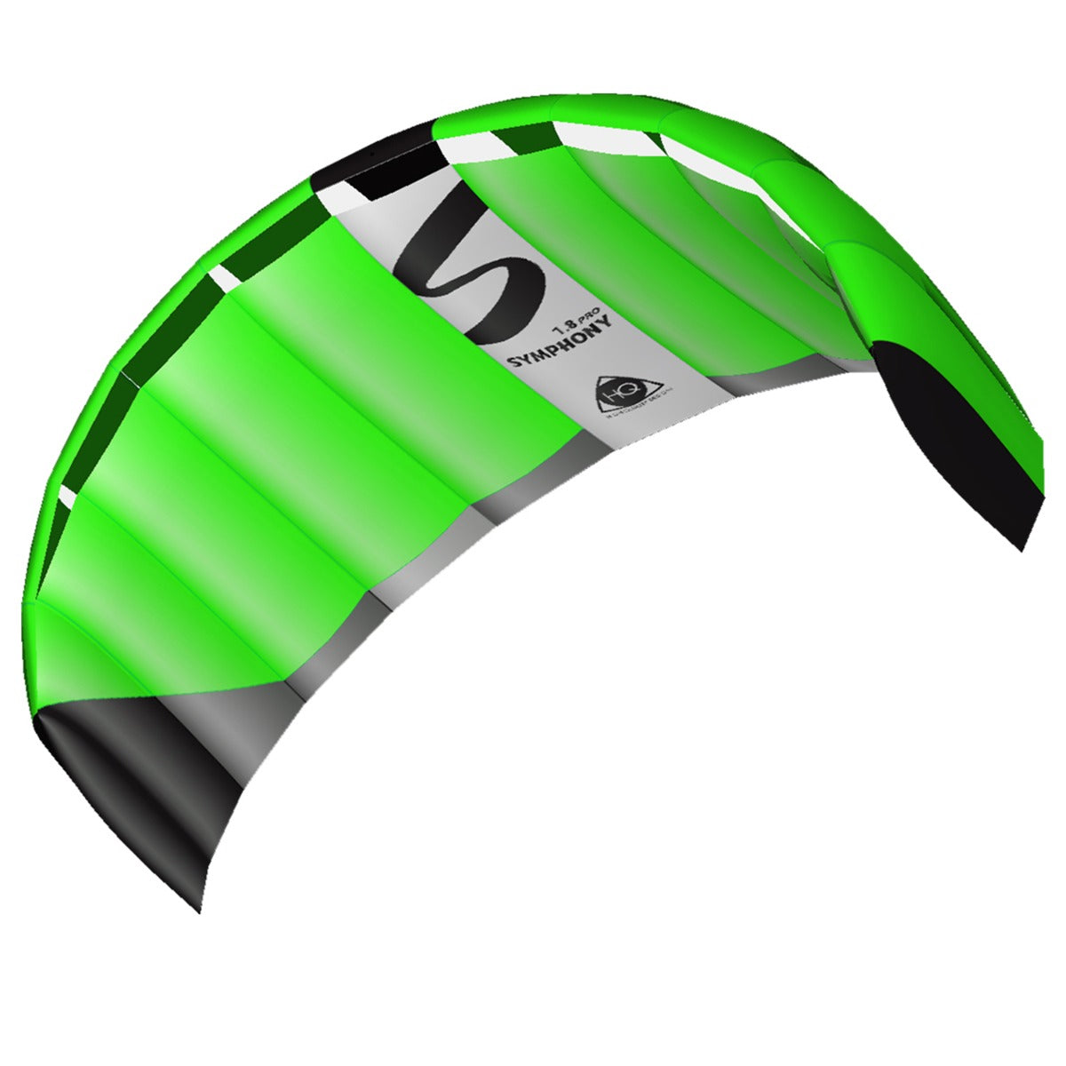 HQ Lenkmatte Symphony Pro 1.8 Neon Green Allround Lenkdrachen Kite Matte