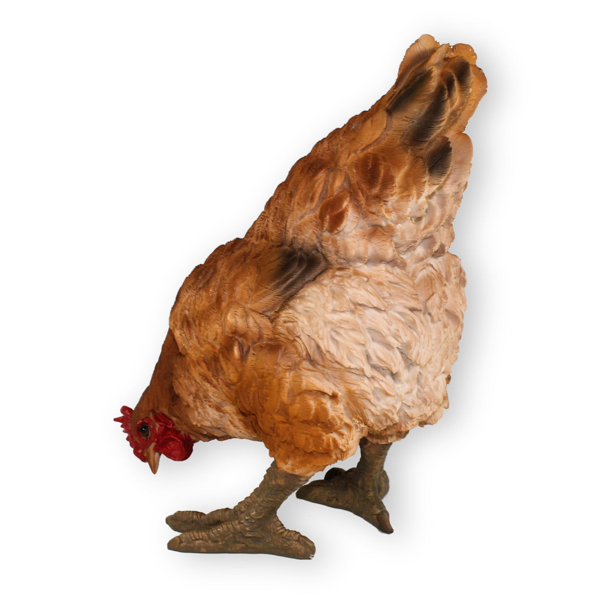 Gartendeko Huhn Figur Braun 35cm Pickend Deko Hühner Deko Hennen