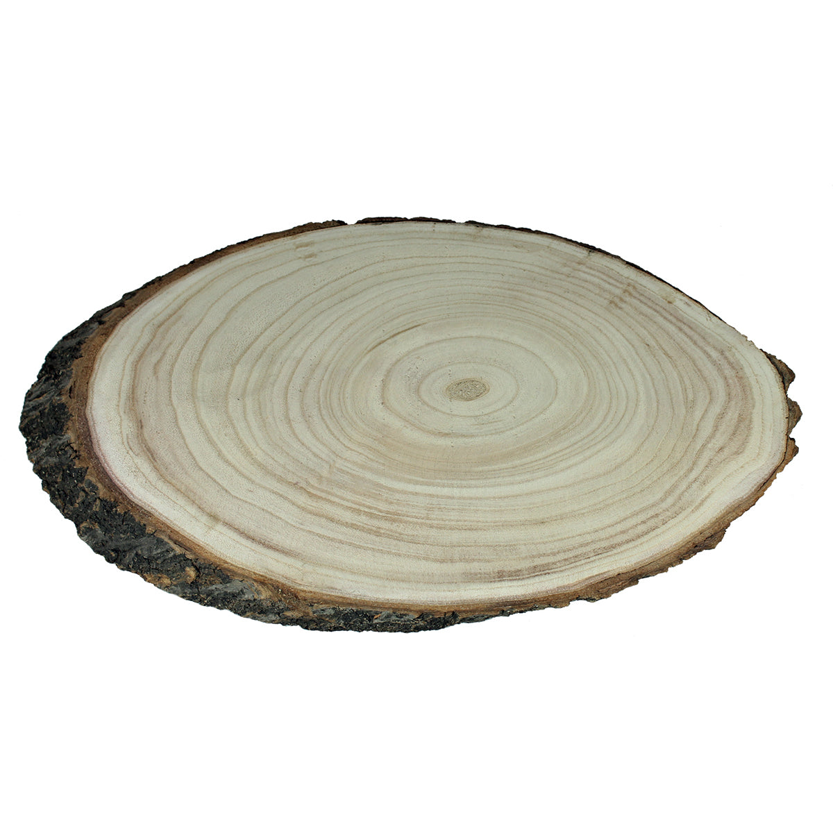 Baumscheibe mit Rinde 47x27 cm Tischdeko Weihnachtsdeko Holzscheibe Rindenscheibe