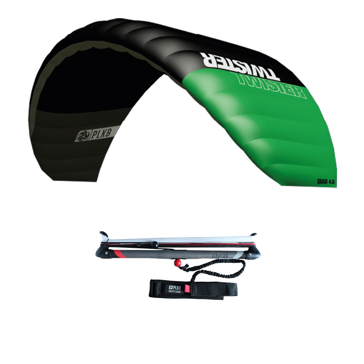 Lenkmatte Peter Lynn Twister 4.0 Vierleiner Drachen Powerkite PLKB Twister 4.0 mit Bar Lenkdrachen Kite