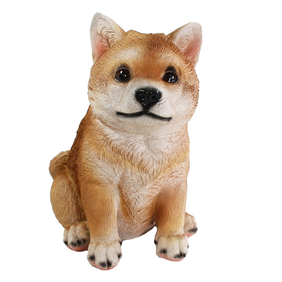 Hunde Figur Shiba Inu sitzend Hund Tierfigur Hundefigur