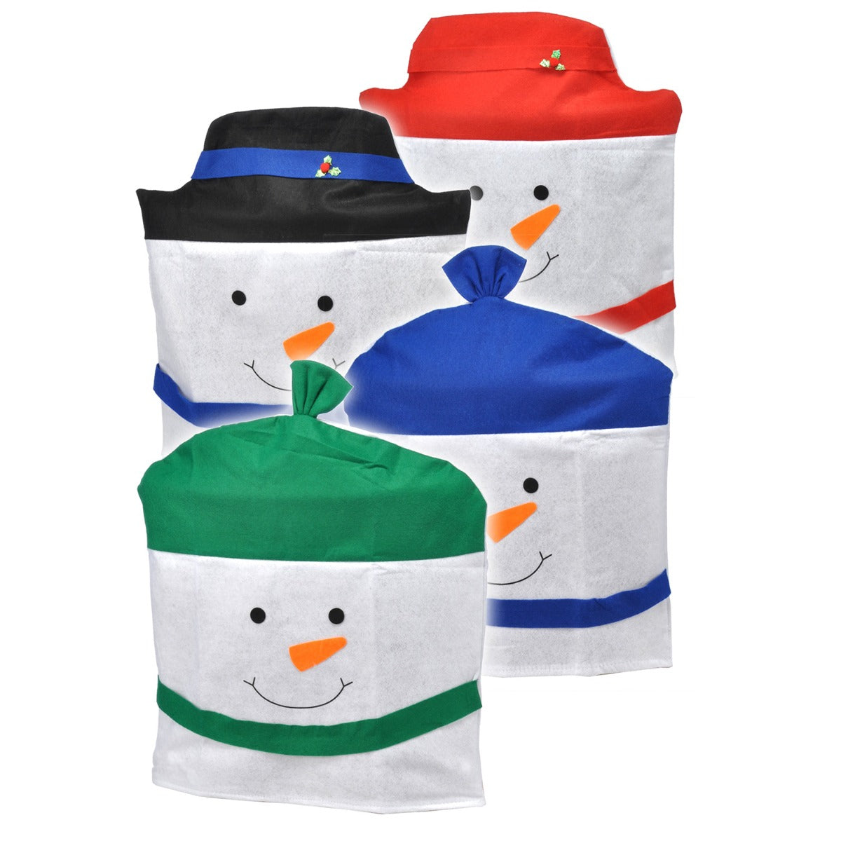 Stuhlhussen Weihnachten Kindergeburtstag Schneemann 4er Set Stuhl Hussen Weihnachtsdekko