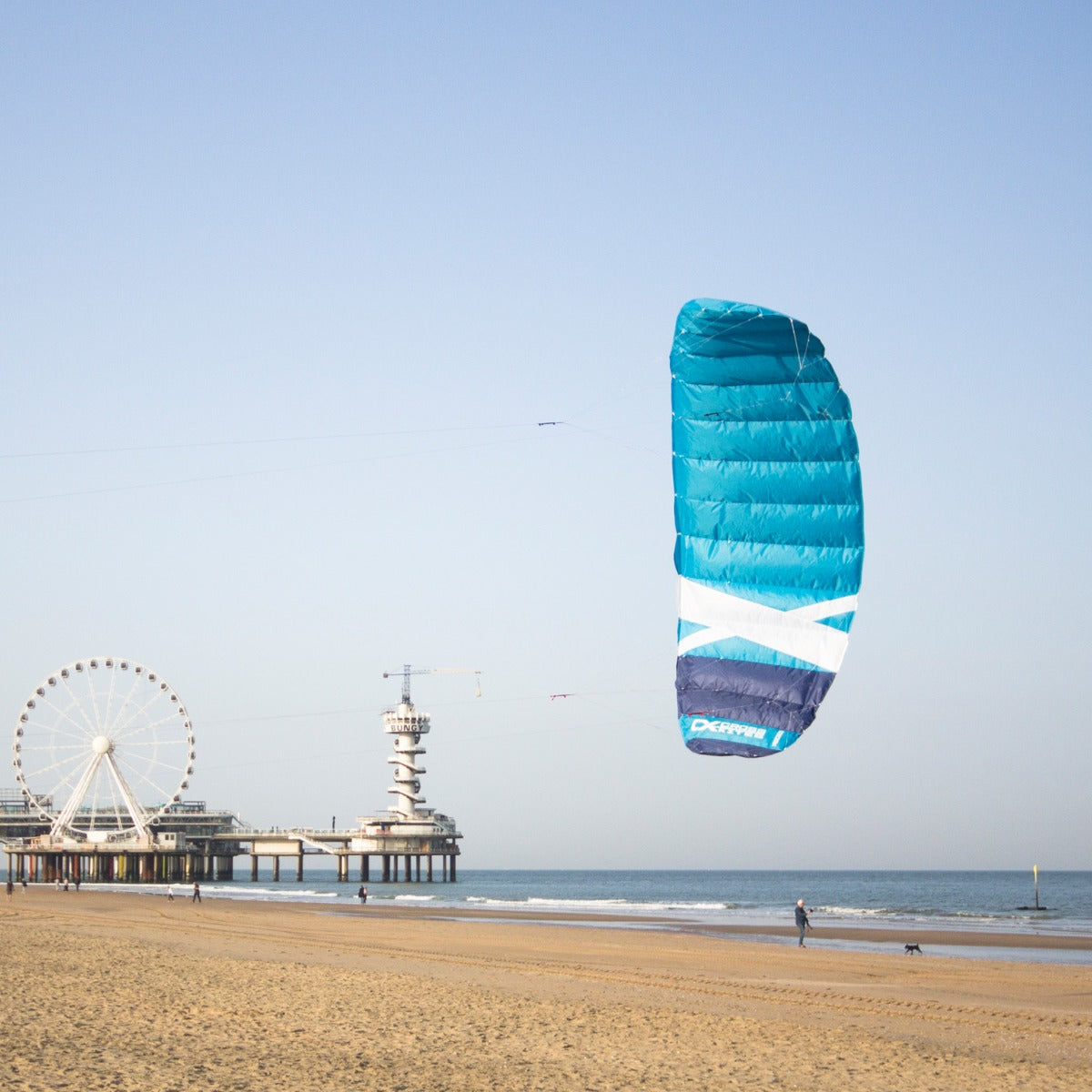 CrossKites Quattro 2.5 Blue Lenkmatte Vierleiner Lenkdrachen Kite Flugdrachen R2F