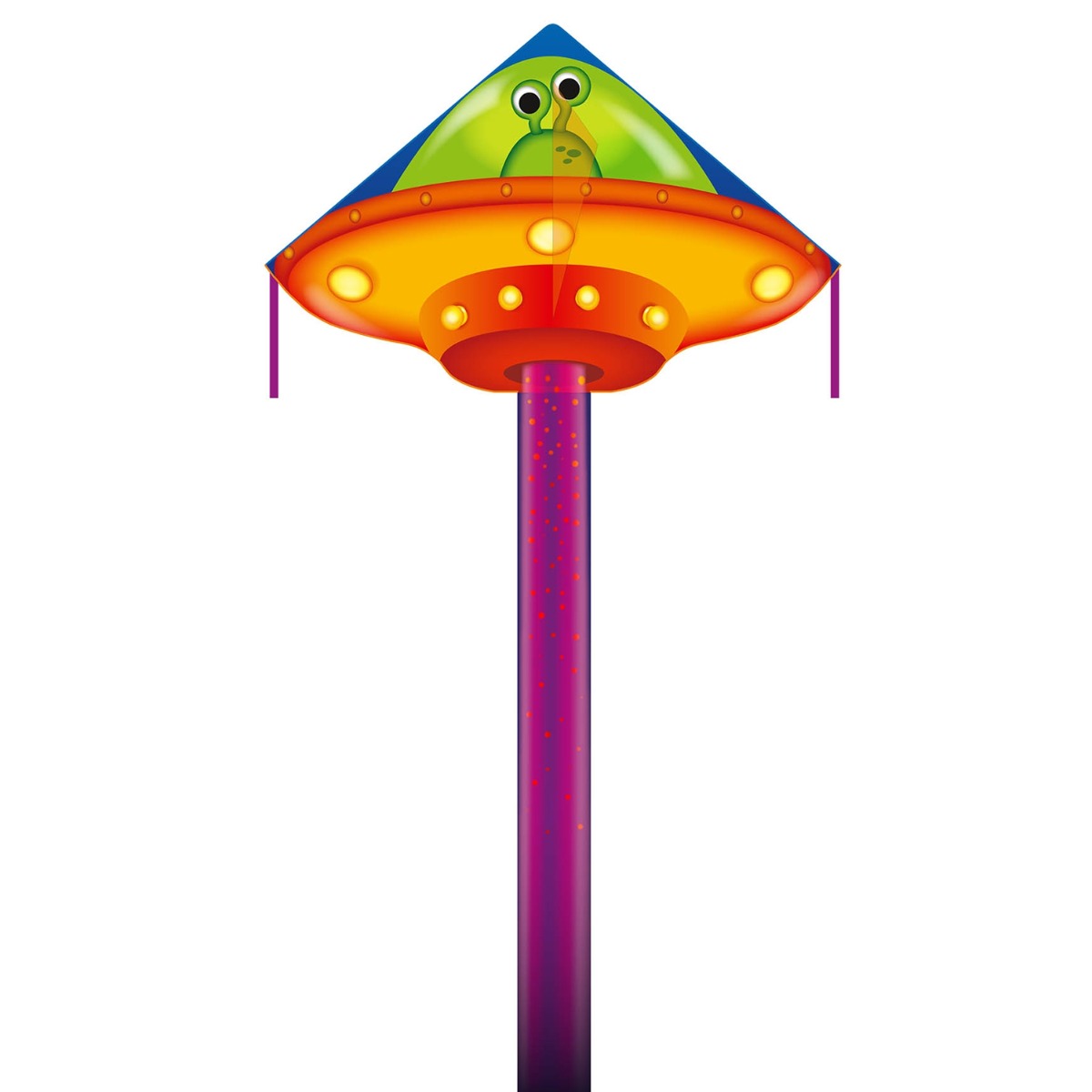 Kinderdrachen Einleiner Drachen HQ Simple Flyer UFO 120 cm Flugdrachen