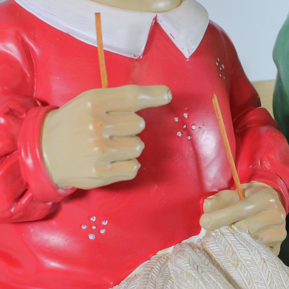 Gartenfigur Oma und Opa auf Bank Oma und Opa Figuren für den Garten