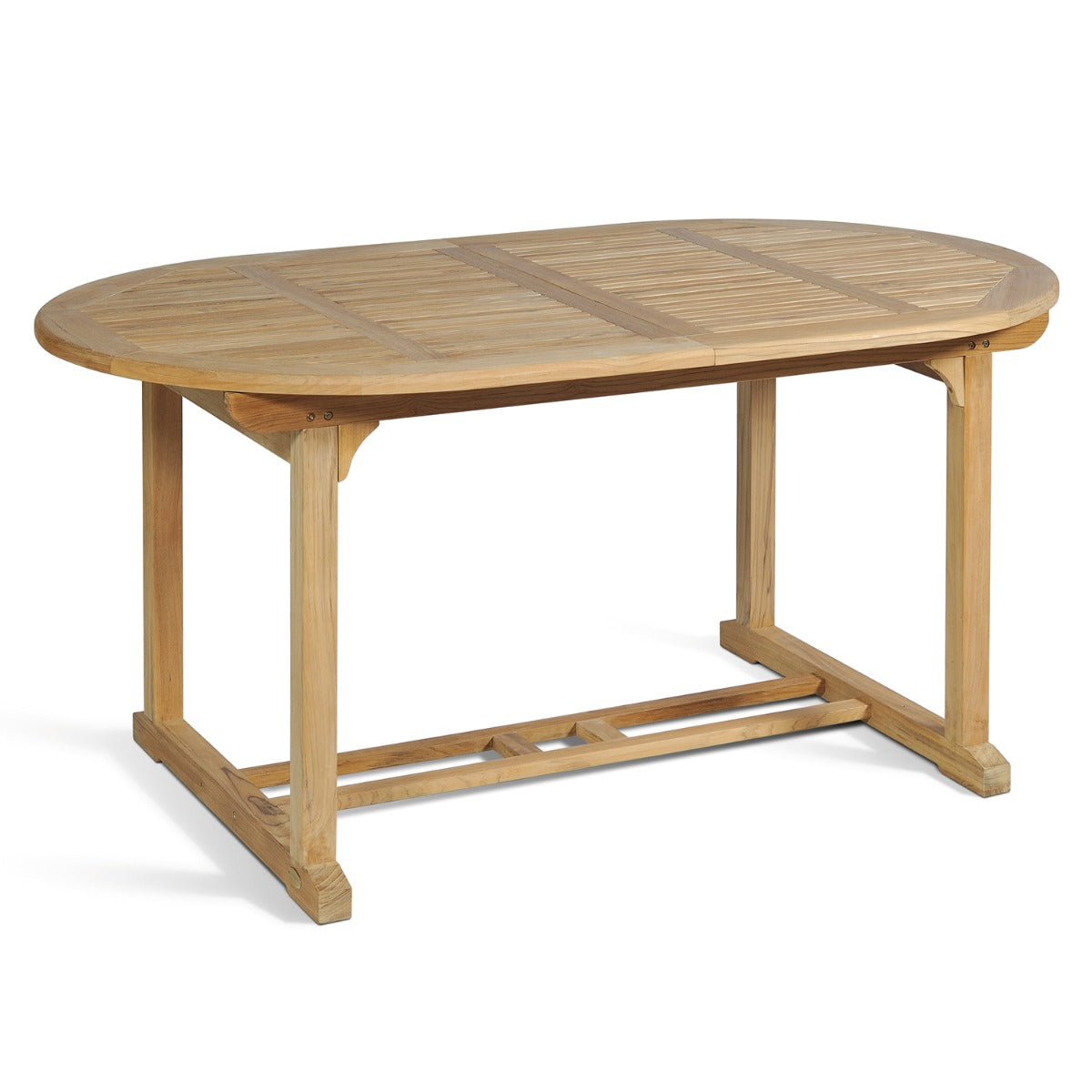 Garden Pleasure Solo Ausziehtisch Garten - ovaler Teak Gartentisch Teakholz Ausziehtisch Garten, 210x95 cm, Holztisch Garten, Gartentisch Massivholz