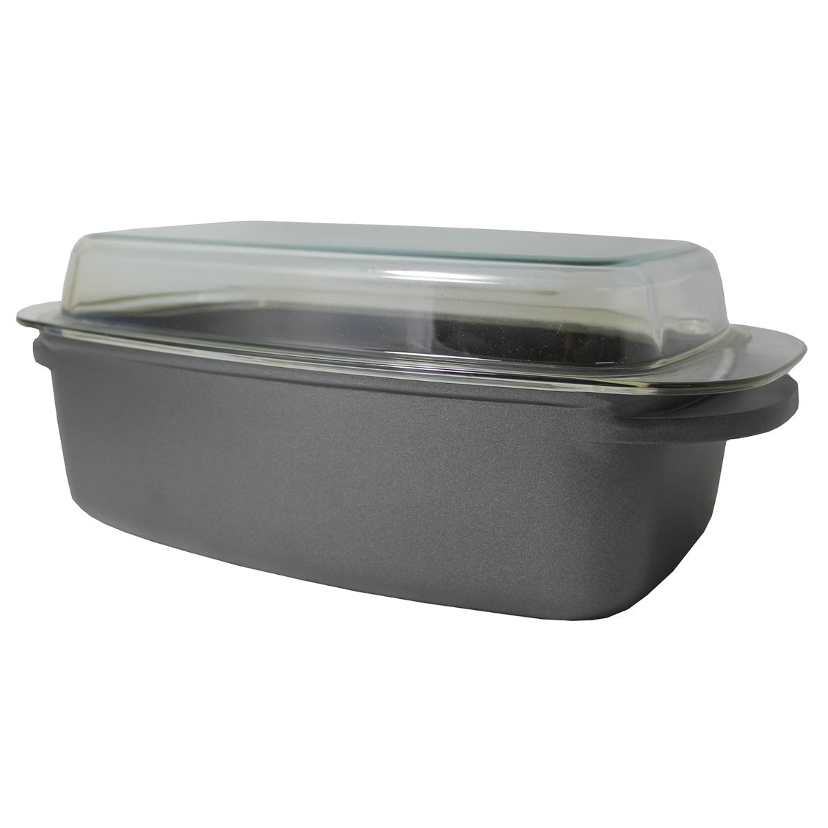 Bräter Aluguss Bräter mit Deckel Gänsebräter ca. 6 Liter Gussbräter