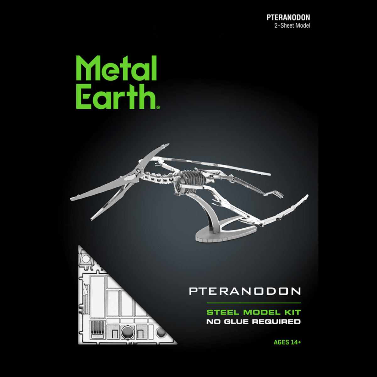 Metal Earth Metallbausätze MMS102 Pteranodon Flugsaurier Dinosaurier Metall Modell