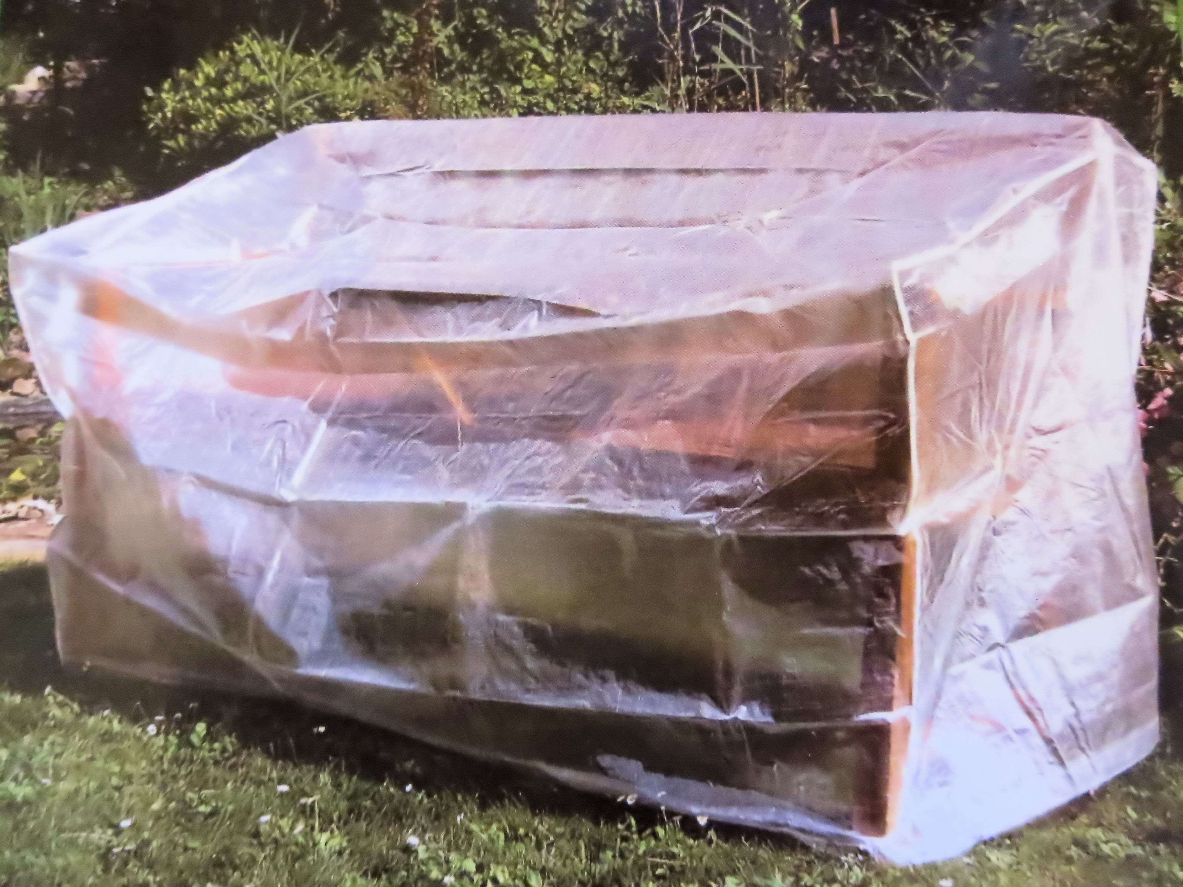 Schutzhülle für Gartenbank Plane Garten Abdeckung Gartenmöbel transparent