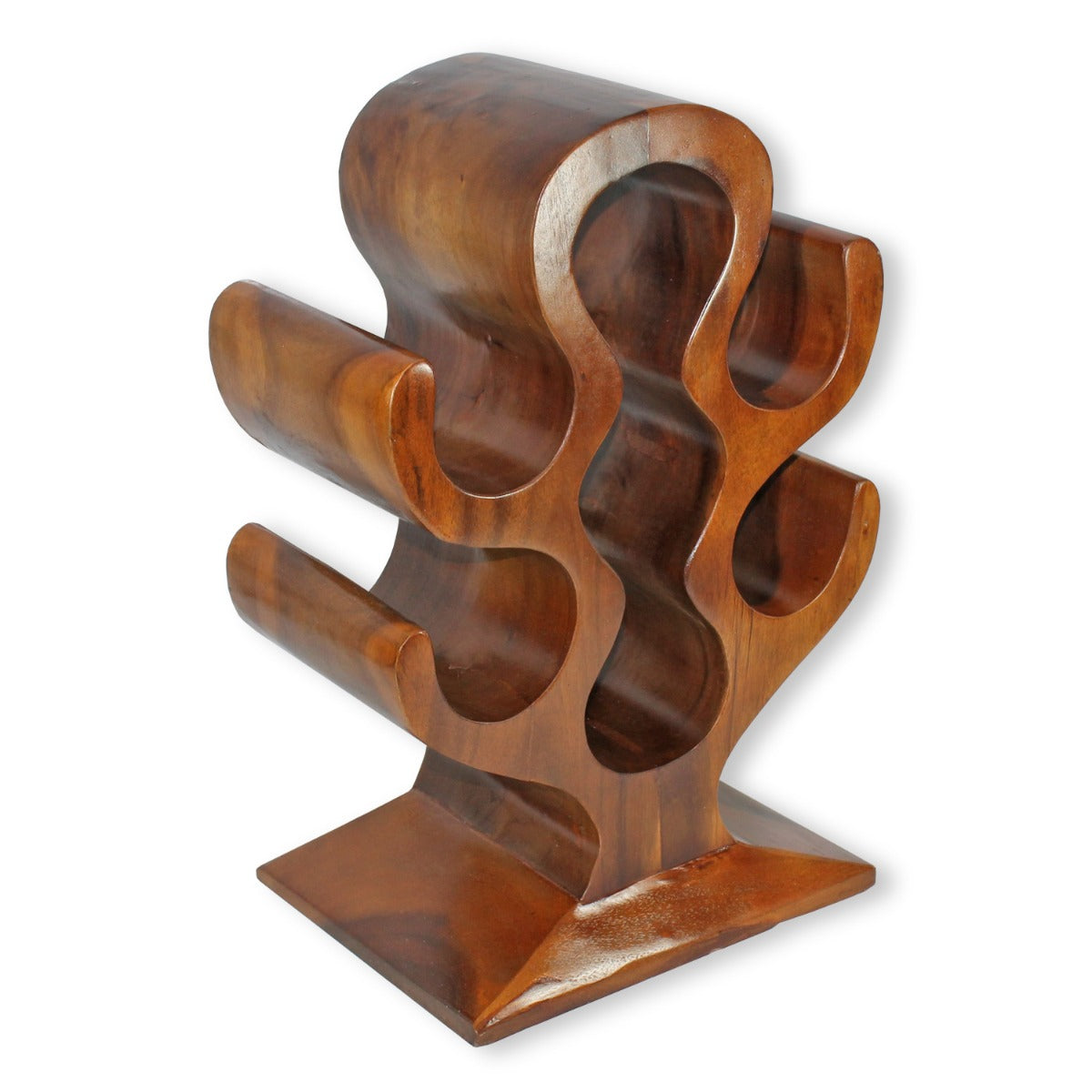 Weinregal schmal für 7 Flaschen Flaschenregal schmal Weinregal Holz