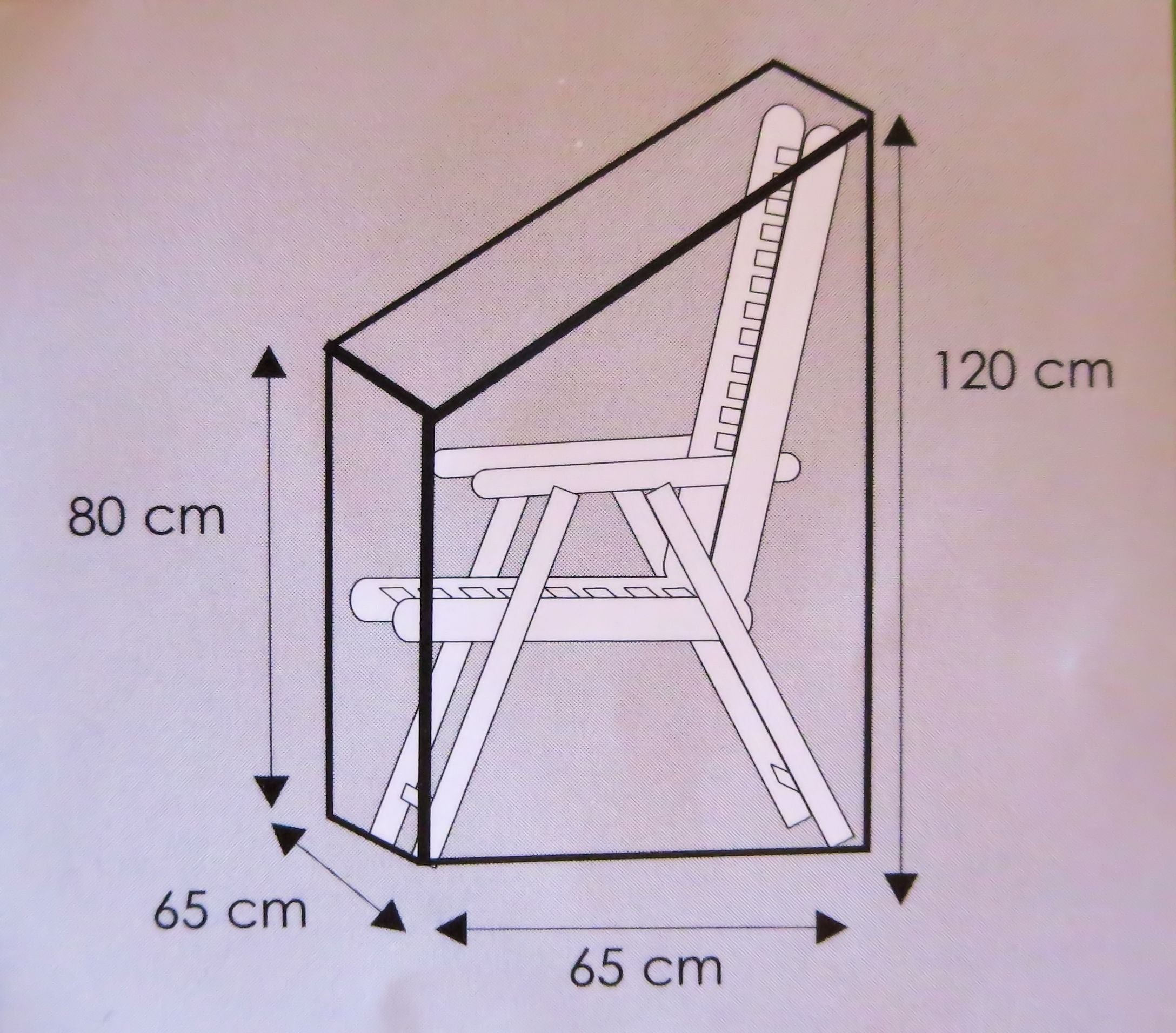 Schutzhülle für Gartenstühle Gartenstuhl Abdeckung Gartenmöbel Plane Schutzhülle Stapelstühle