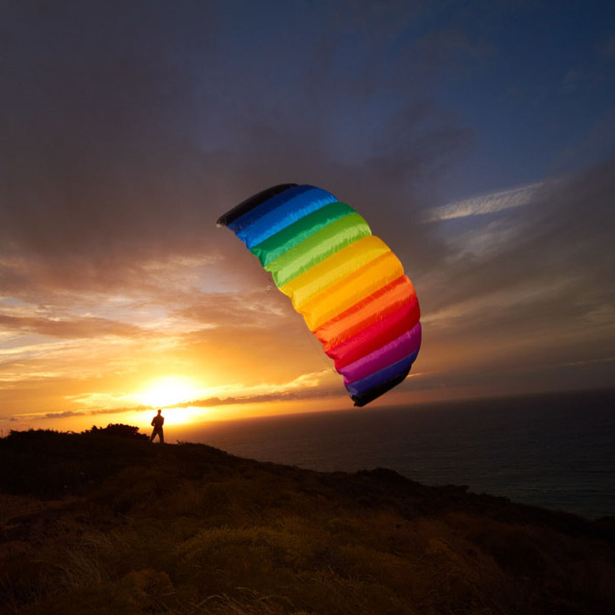 HQ Lenkmatte Symphony Beach III 2.5 Rainbow R2F Allround Lenkdrachen Kite