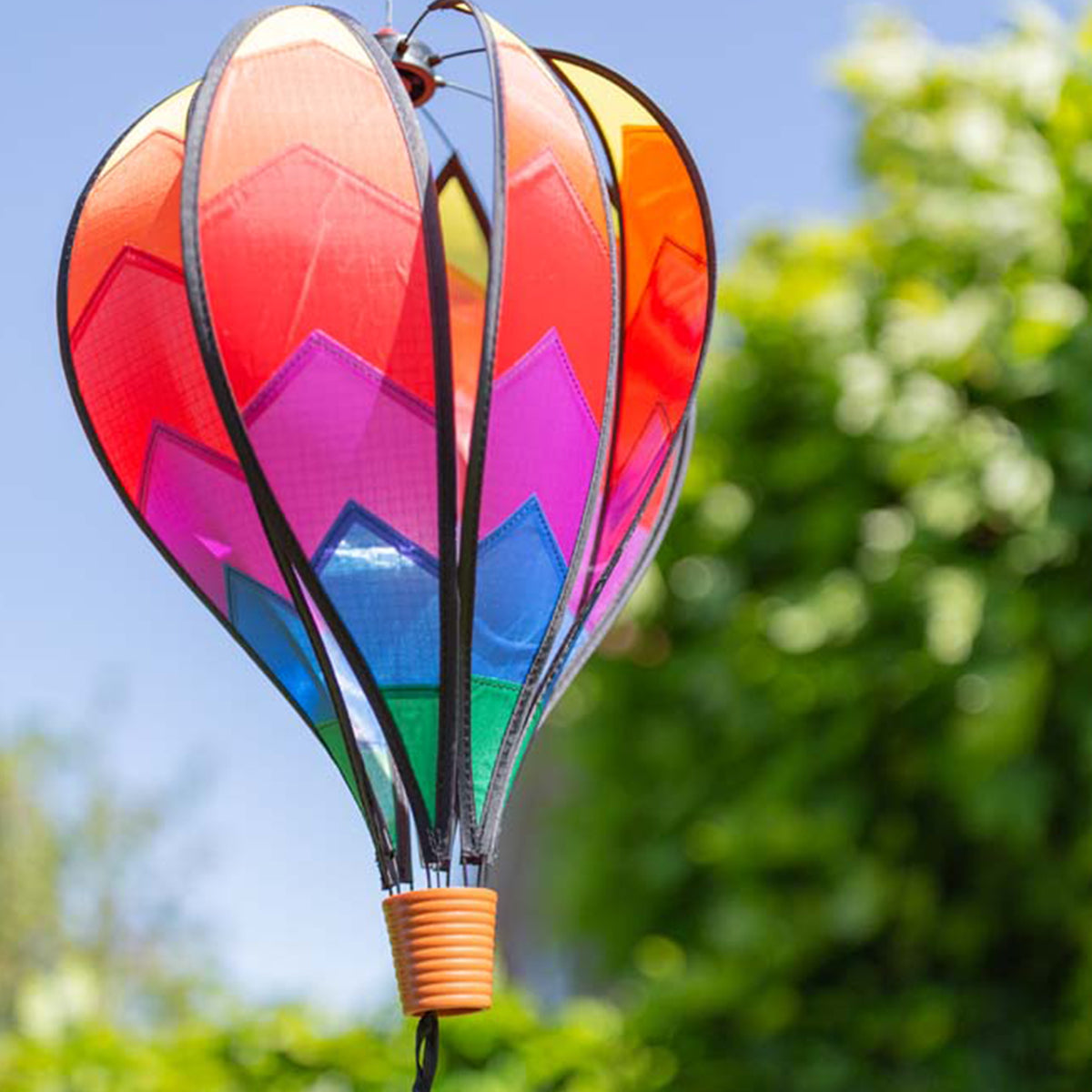 Windspiel Heißluftballon HQ Hot Air Balloon Twist Sunrise Windsack Garten Dekoration