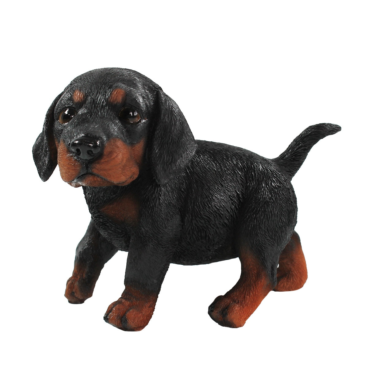 Hunde Figur Dackel Welpe stehend Dackel Figur Hundefigur