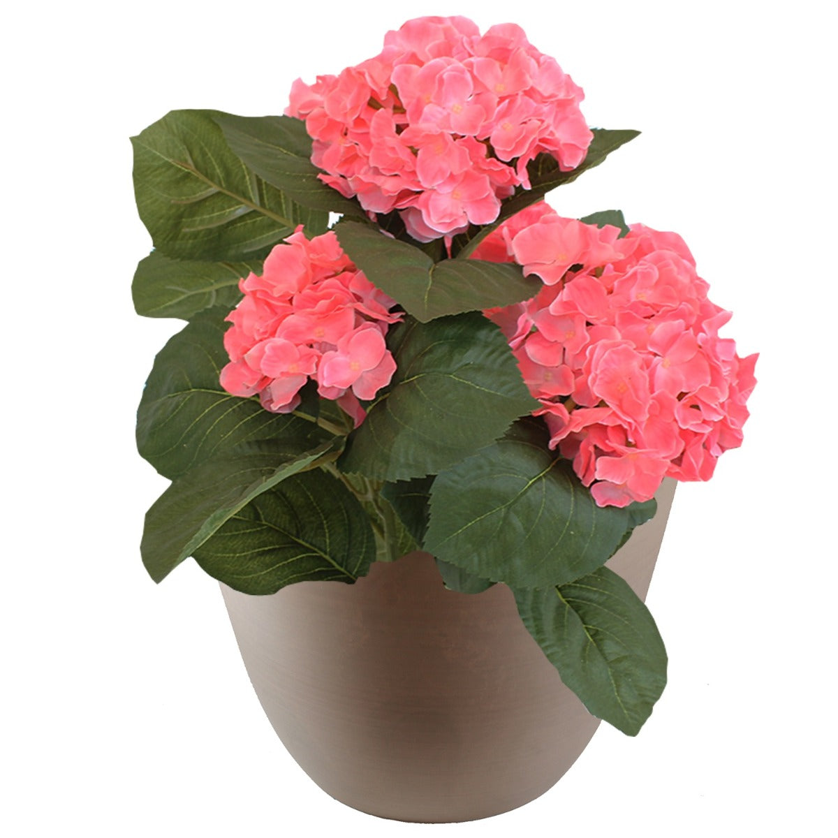 Blumentopf 53 cm rund Ecostone Pflanzkübel Pflanztöpfe aus Recyclingmaterial Farbe Taupe