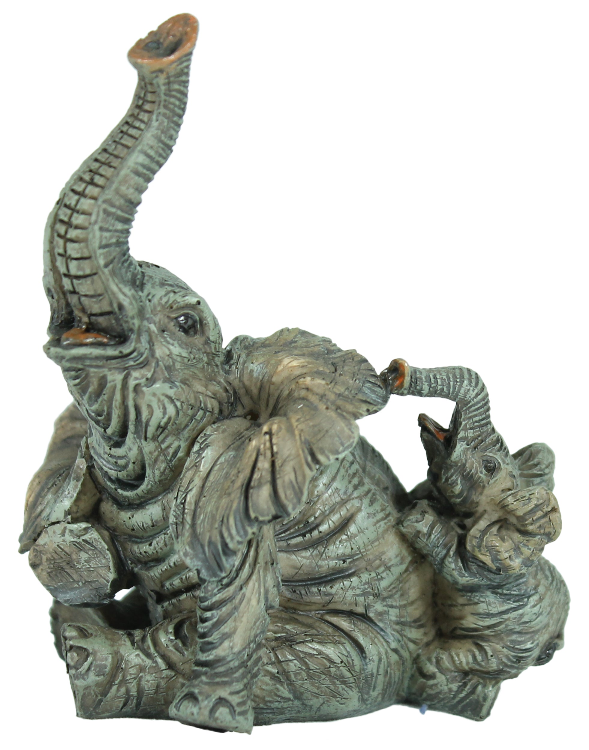 Dekofigur 5er Set Elefant Elefantenfamilie Glücks-Elefant Garten Dekoration