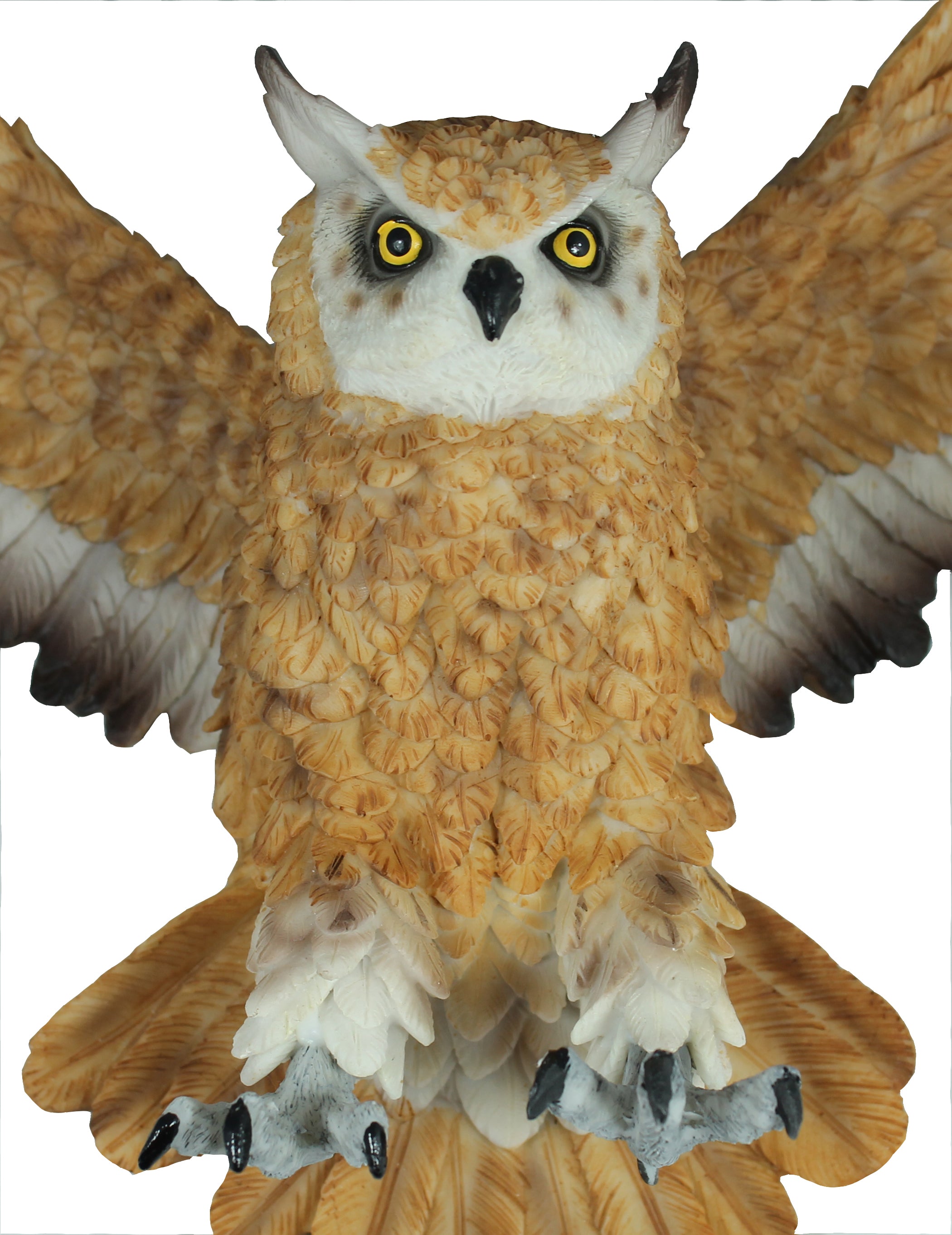 Dekofigur Wanddeko Eule fliegend Uhu Greifvogel Gartenfigur Tierfigur Wohnung Vogeldeko