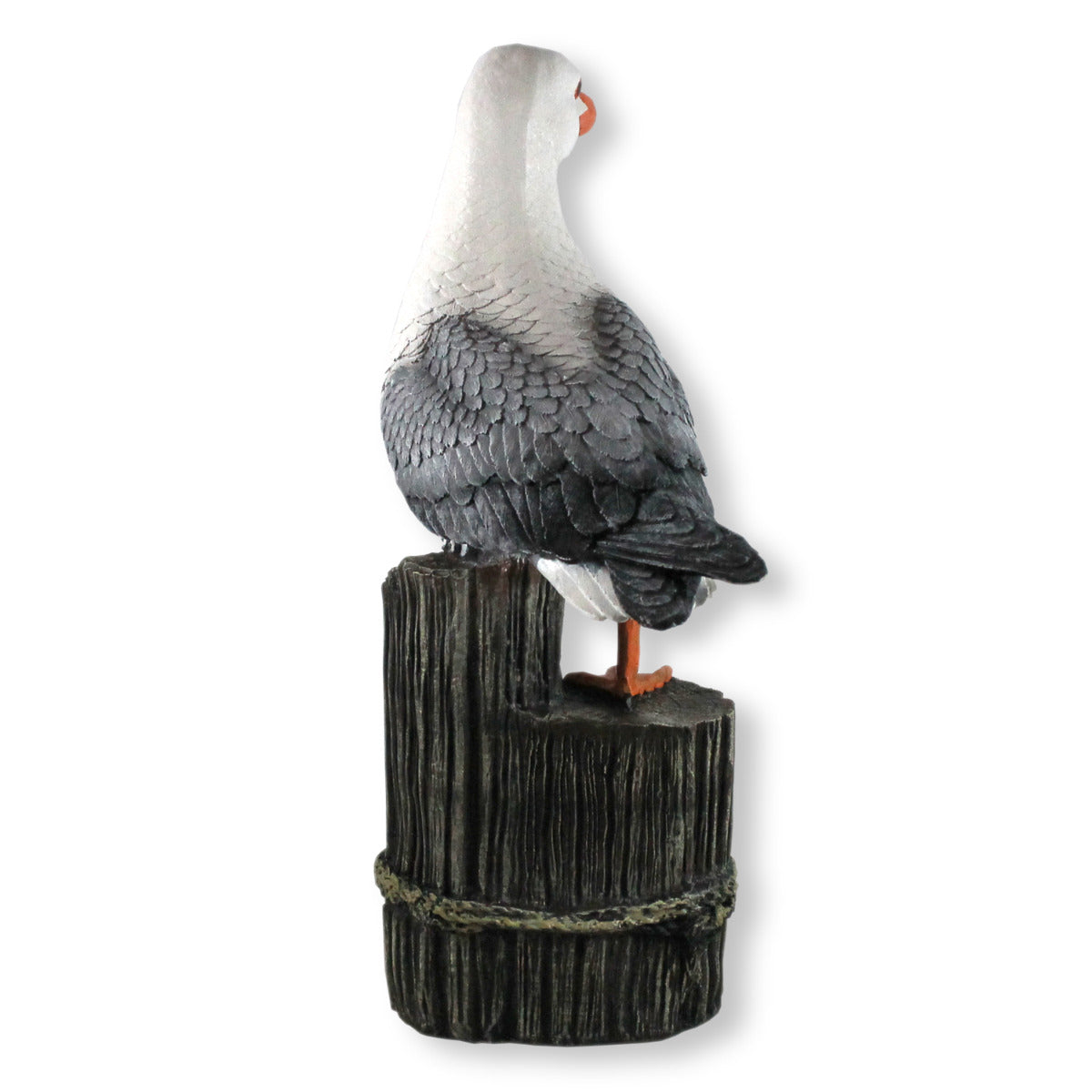 Möwe Dekofigur Möwe auf Poller Deko Möwe auf Poller Maritime Dekoration Gartenfigur Möwe