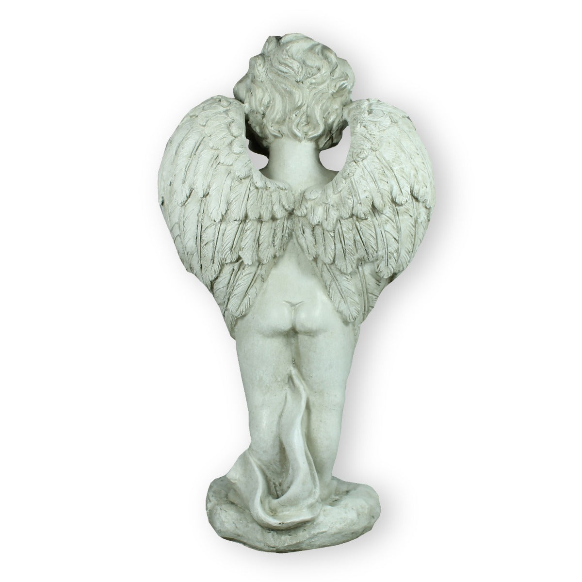 Engel Figur Junge mit Engelsflügeln Grabengel Grabschmuck Engelsfigur