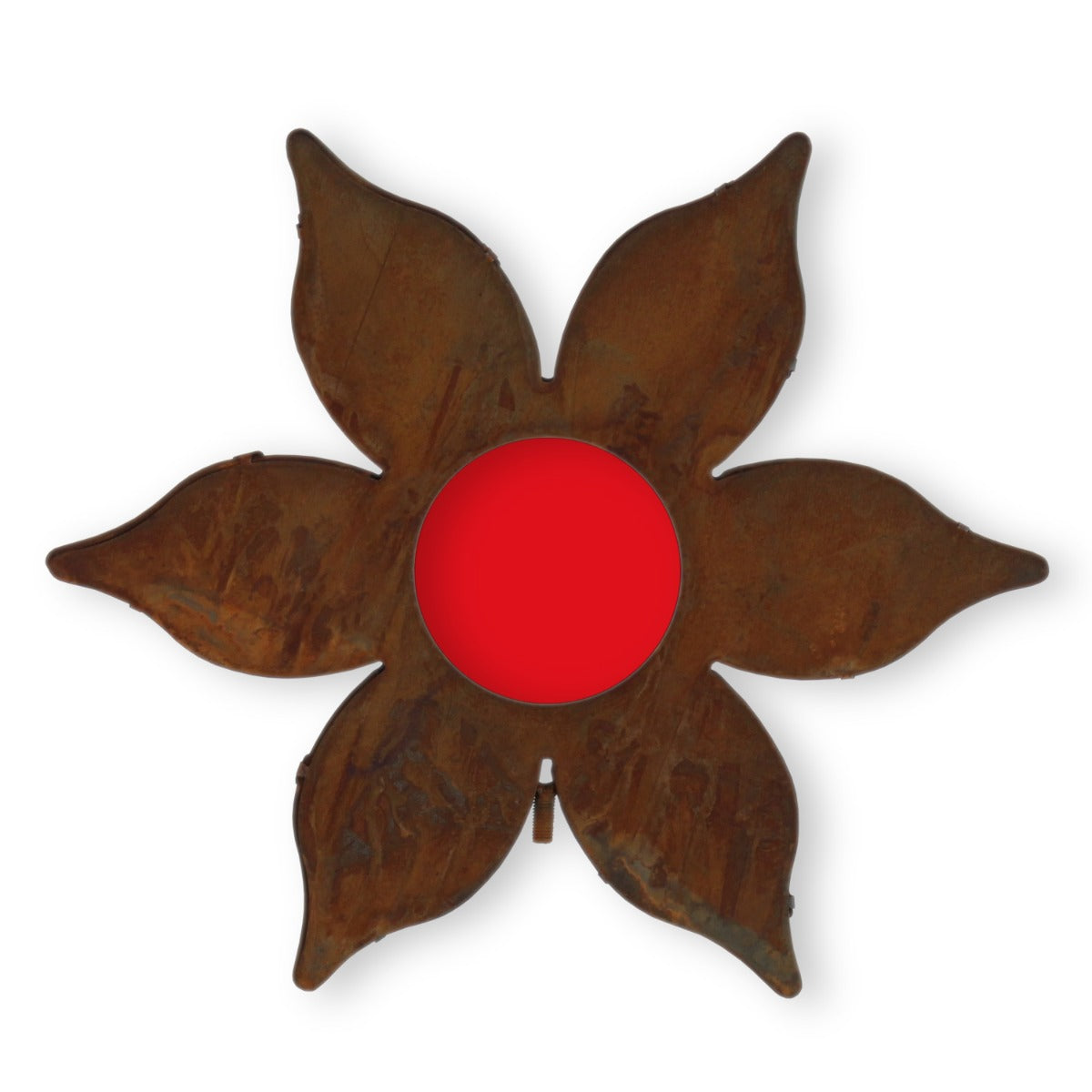 Gartenstecker Rost Blumen bunt 6 Stück Rost Deko Gartenstecker Blumen