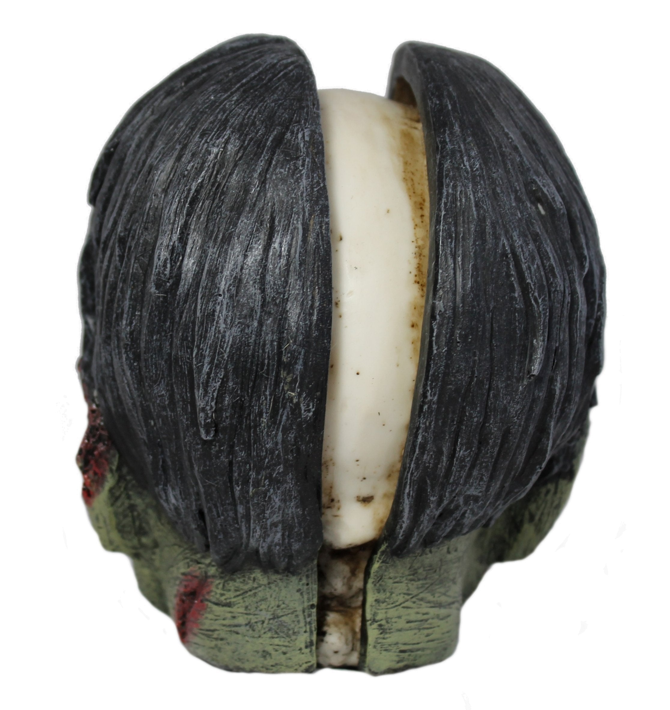 Dekofigur Zombie Zombiekopf Totenkopf Schädel Mystic Gothic Dekoration gespalten