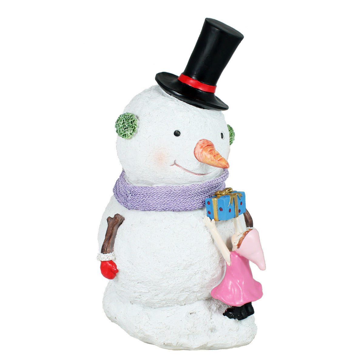 Schneemann Figur Püppchen Weihnachtsfiguren für draußen Schneemann Deko outdoor Weihnachtsdeko