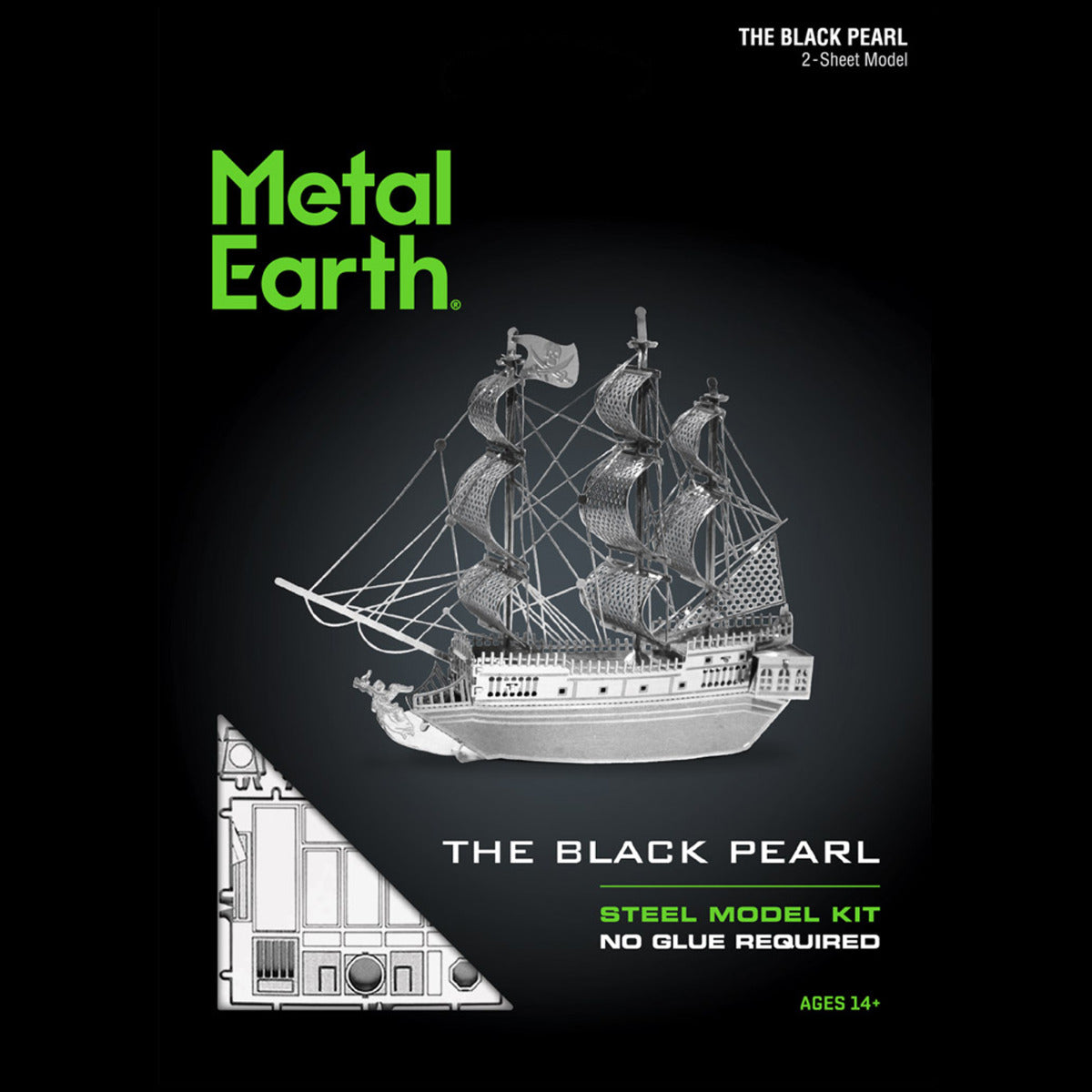 Metal Earth Metallbausätze MMS012 Black Pearl Piratenschiff Metall Modell