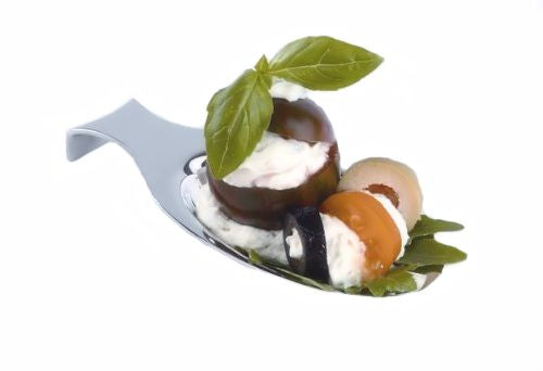 Gourmetlöffel 6er Set Häppchenlöffel Vorspeisenlöffel Edelstahl poliert 10 x 4,5 cm Haushalt Restaurant Party