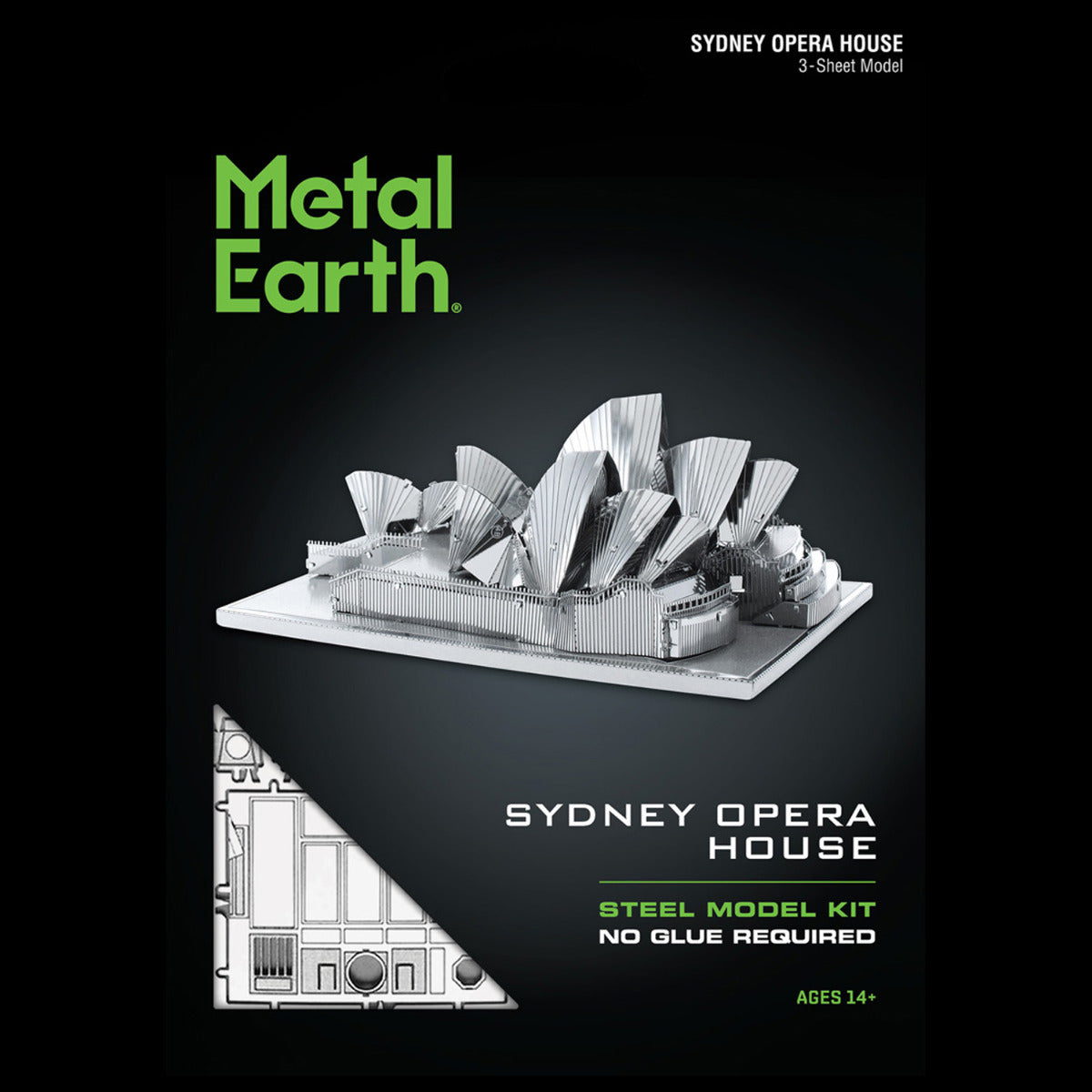 Metal Earth Sydney Opera House Opernhaus MMS053 3D Figur Metallbausatz